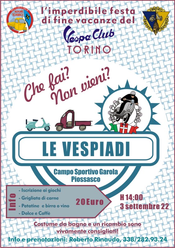 Vespa Club Torino Vespiadi 2022