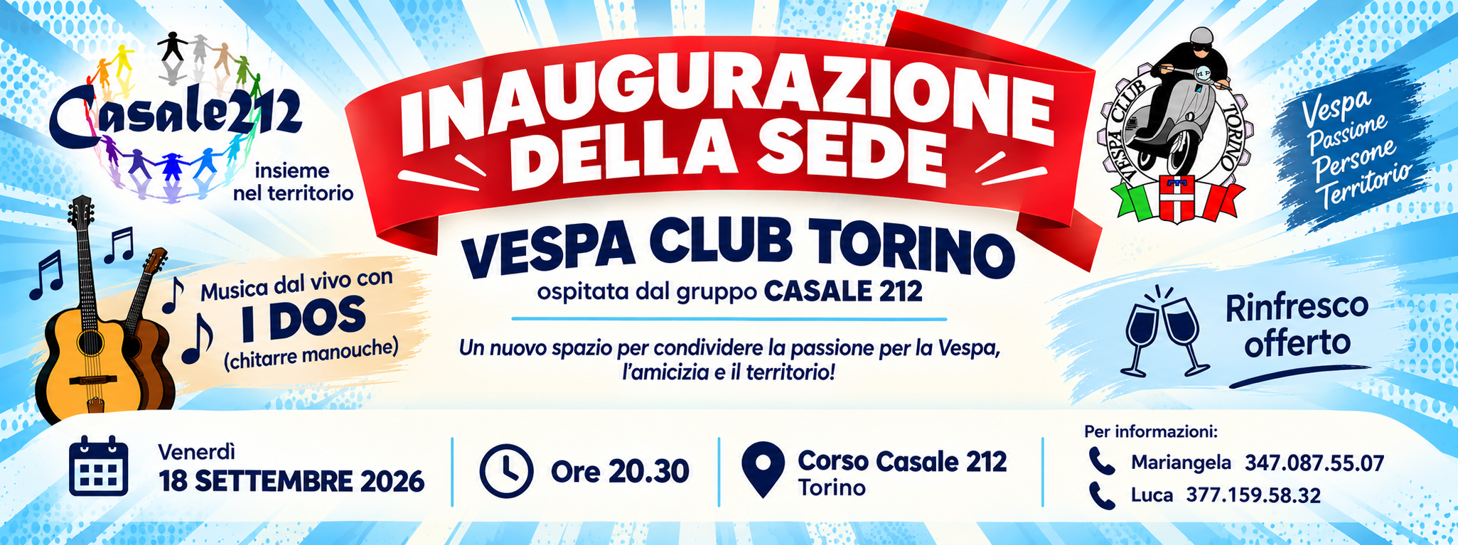 inaugrazione nuova sede vespa club torino